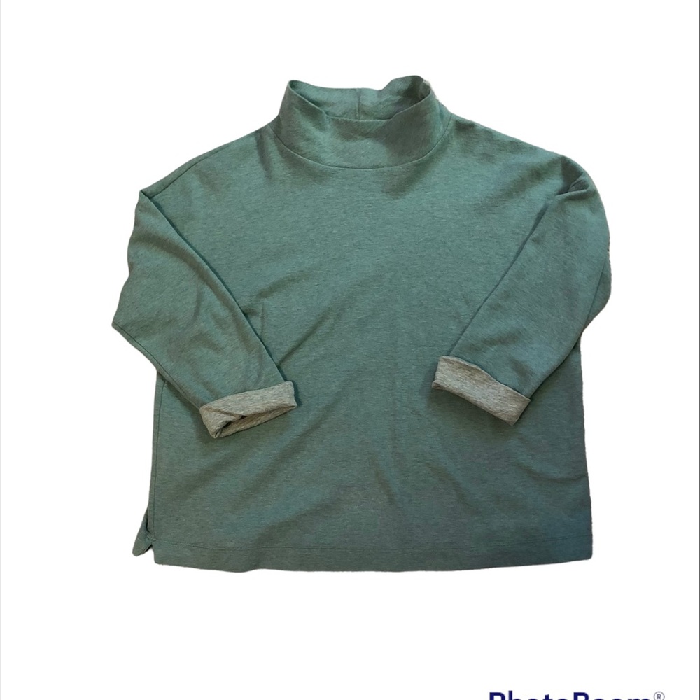 J. Jill Seafoam Green Turtleneck  Top Large